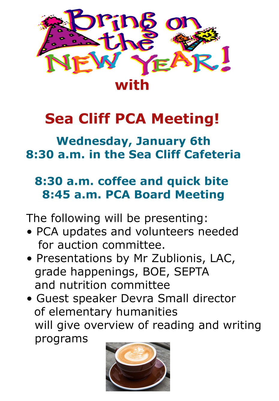 board meeting flier
