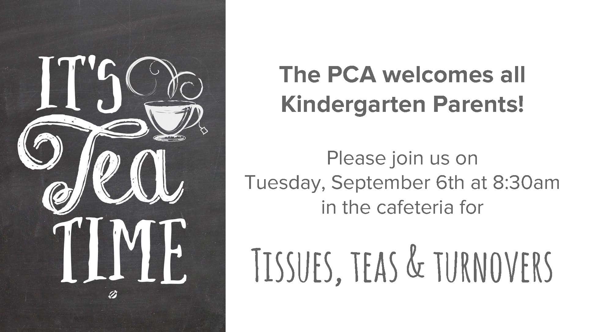 Tissues, teas &amp; turnovers