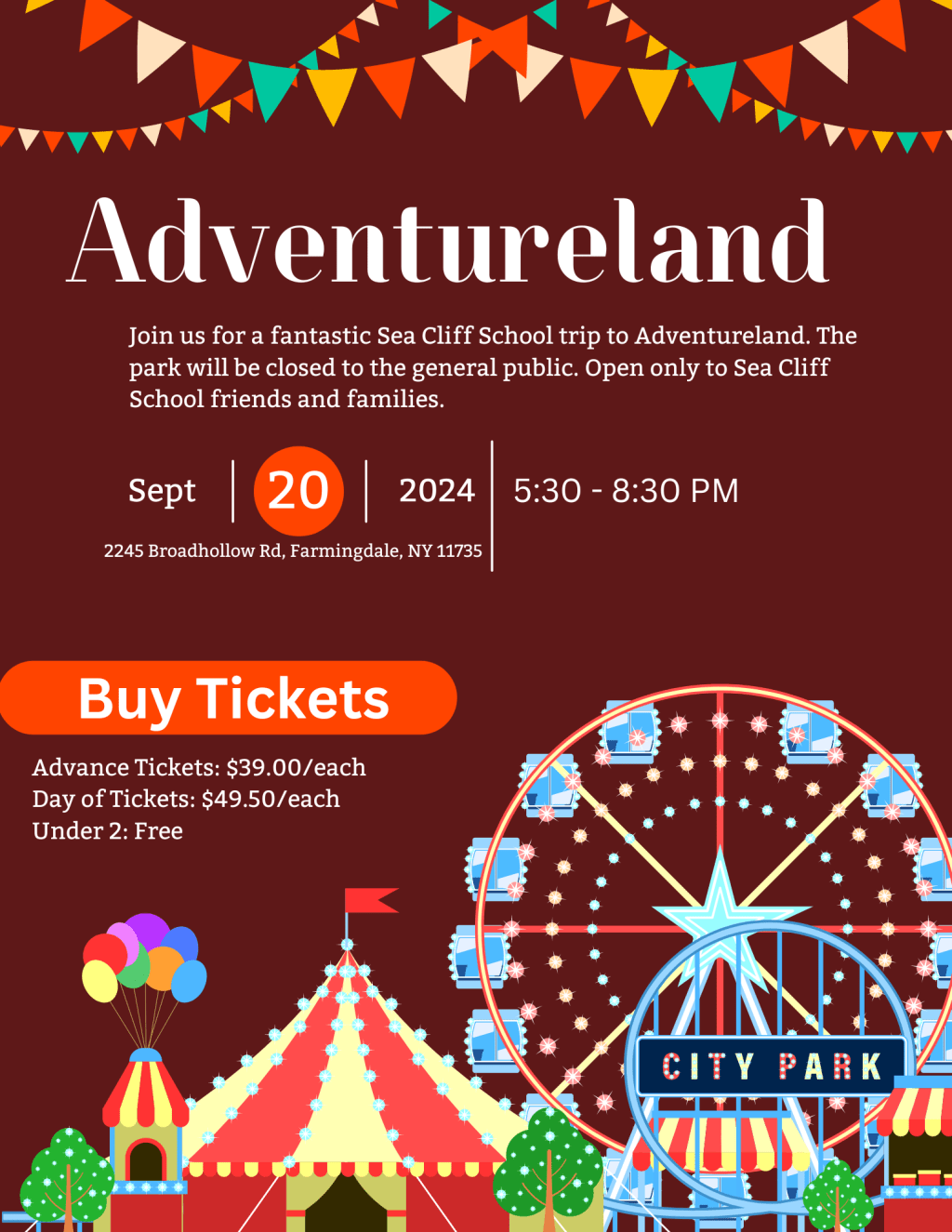 Sea Cliff Night at Adventureland&nbsp;9/20